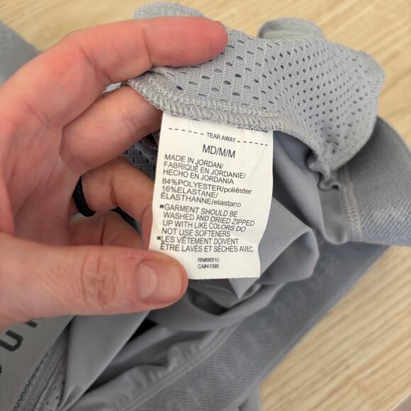 Under Armour Jacket Womens Medium Gray Heat Gear Loose Track Warm Up Pockets - Picture 10 of 13